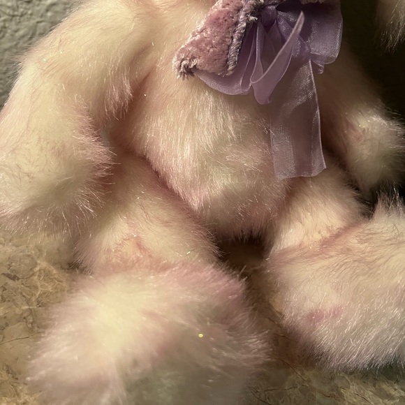 Vintage Kids Of America Bunny Rabbit Plush Stuffed Animal pink 12” 2000 - Picture 3 of 8